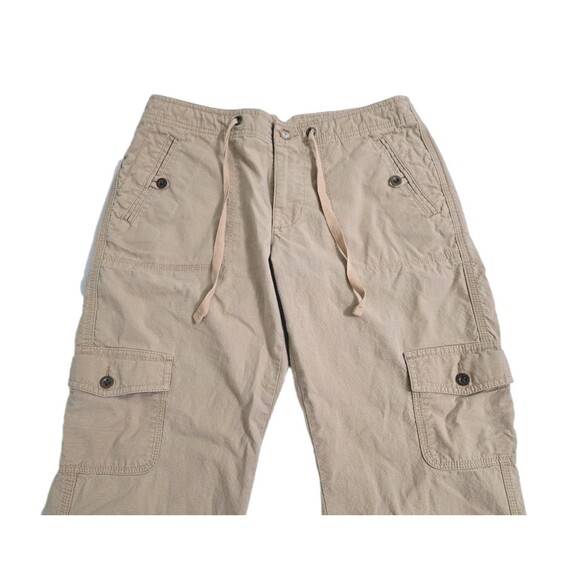 LL Bean Cargo Trail Roll Up Leg Pants Womens Size 4 Favorite Fit Hiking Stretch - Picture 2 of 11